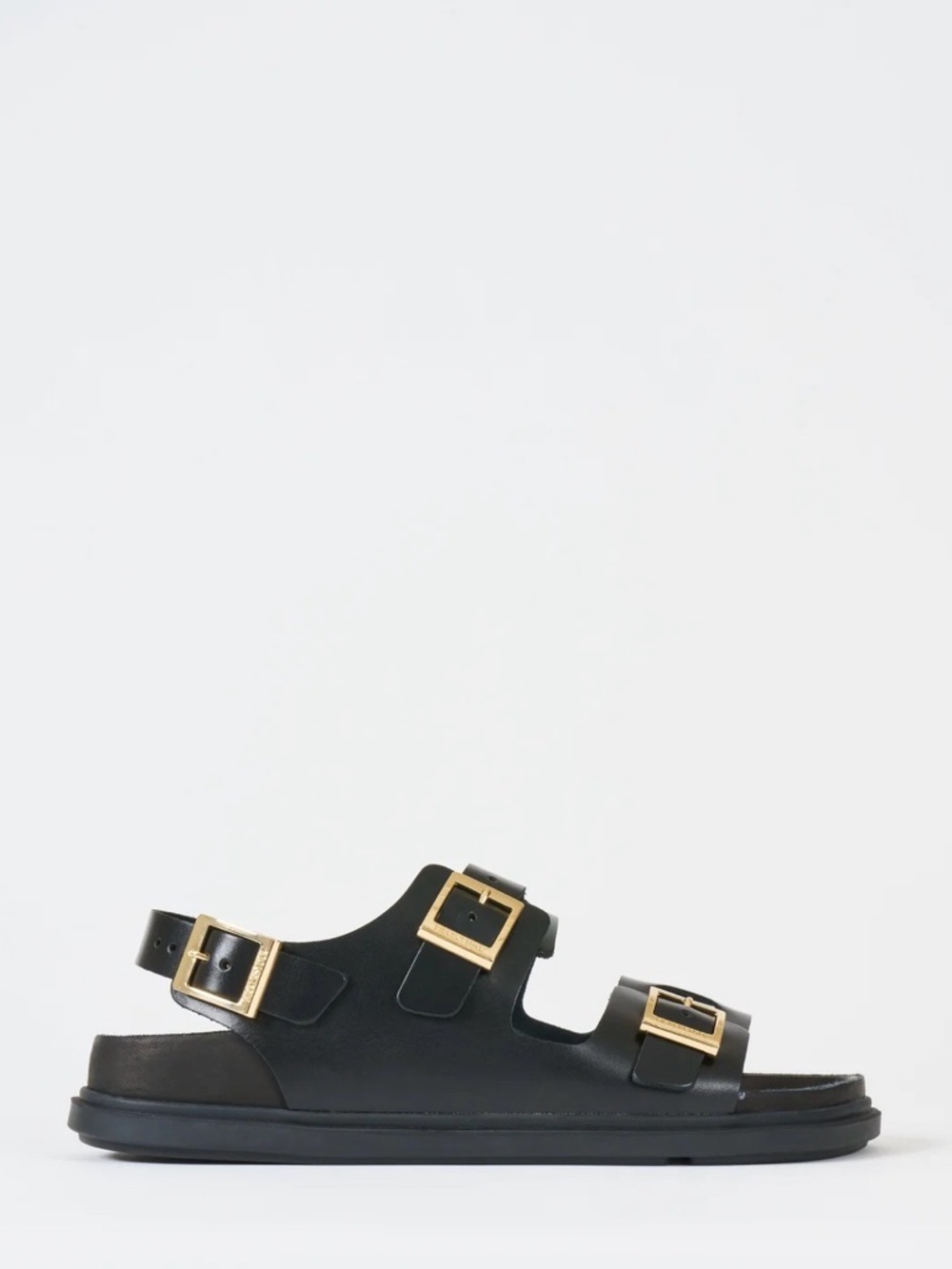 Birkenstock Cannes Exquisite Natural Leather Sandals Black 39 Narrow - Picture 11 of 16